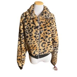 No Boundaries juniors faux fur jacket - size 11/13